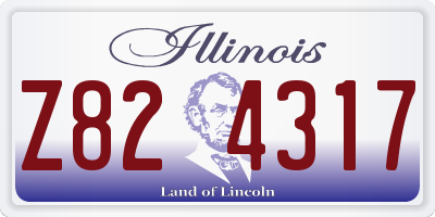 IL license plate Z824317