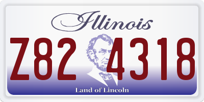 IL license plate Z824318