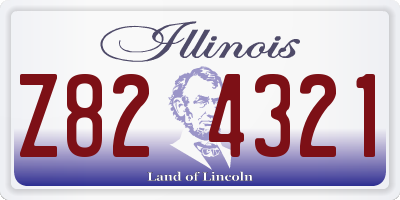 IL license plate Z824321
