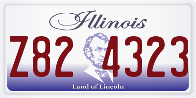 IL license plate Z824323