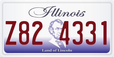 IL license plate Z824331