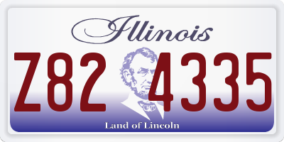 IL license plate Z824335