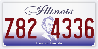 IL license plate Z824336
