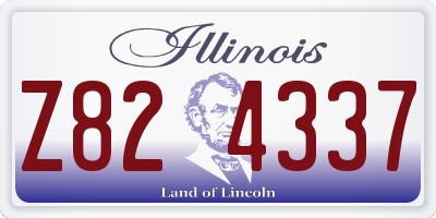 IL license plate Z824337