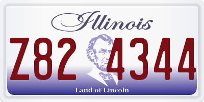 IL license plate Z824344