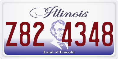IL license plate Z824348