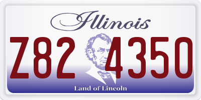 IL license plate Z824350