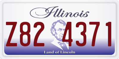 IL license plate Z824371