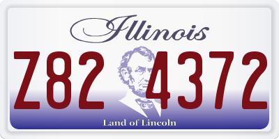 IL license plate Z824372
