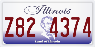 IL license plate Z824374