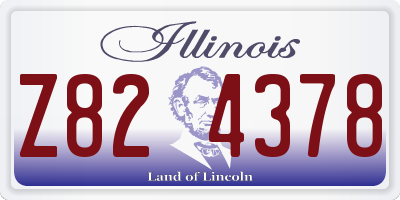 IL license plate Z824378