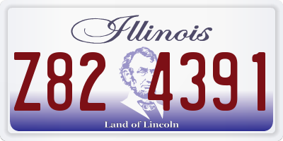 IL license plate Z824391