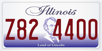IL license plate Z824400