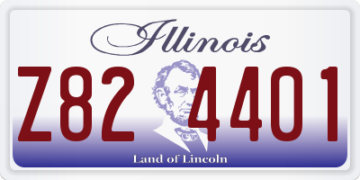 IL license plate Z824401