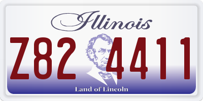 IL license plate Z824411
