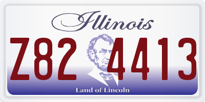 IL license plate Z824413