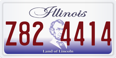 IL license plate Z824414