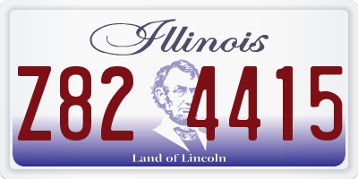 IL license plate Z824415