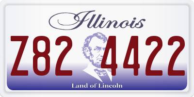 IL license plate Z824422