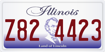 IL license plate Z824423