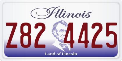 IL license plate Z824425