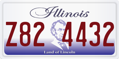 IL license plate Z824432