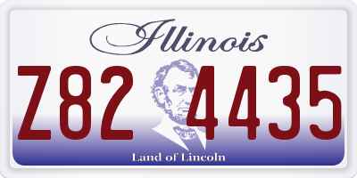 IL license plate Z824435