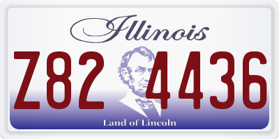 IL license plate Z824436