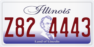 IL license plate Z824443