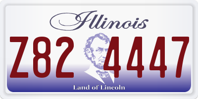 IL license plate Z824447