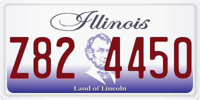 IL license plate Z824450
