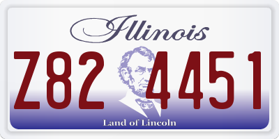 IL license plate Z824451