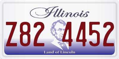 IL license plate Z824452