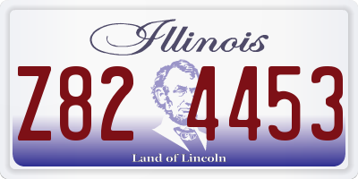 IL license plate Z824453