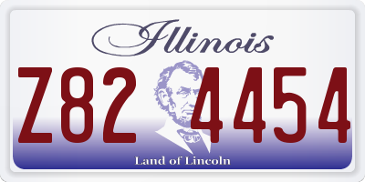 IL license plate Z824454