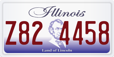 IL license plate Z824458
