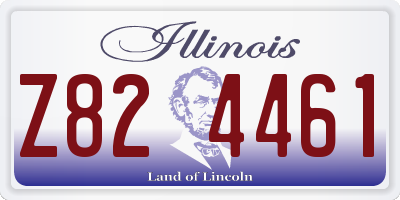 IL license plate Z824461