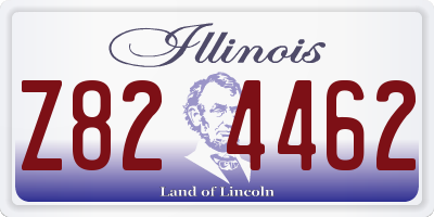 IL license plate Z824462