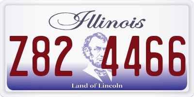 IL license plate Z824466