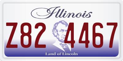 IL license plate Z824467