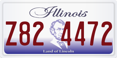 IL license plate Z824472
