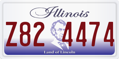 IL license plate Z824474