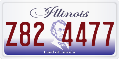 IL license plate Z824477