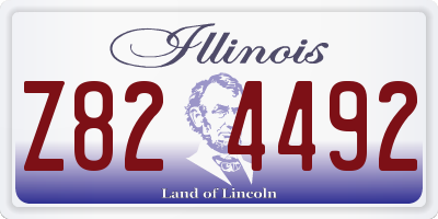 IL license plate Z824492