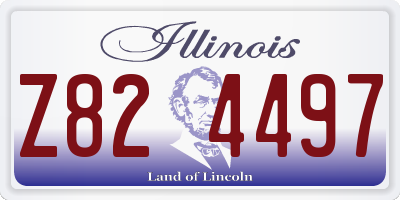 IL license plate Z824497