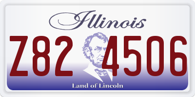 IL license plate Z824506