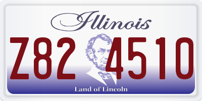 IL license plate Z824510