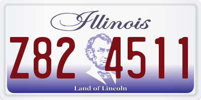 IL license plate Z824511
