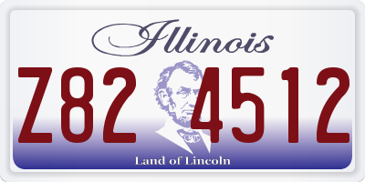 IL license plate Z824512