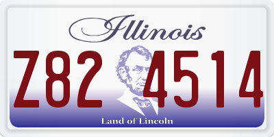 IL license plate Z824514